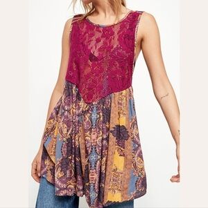 Free People NWTS Count Me in Trapeze Tunic